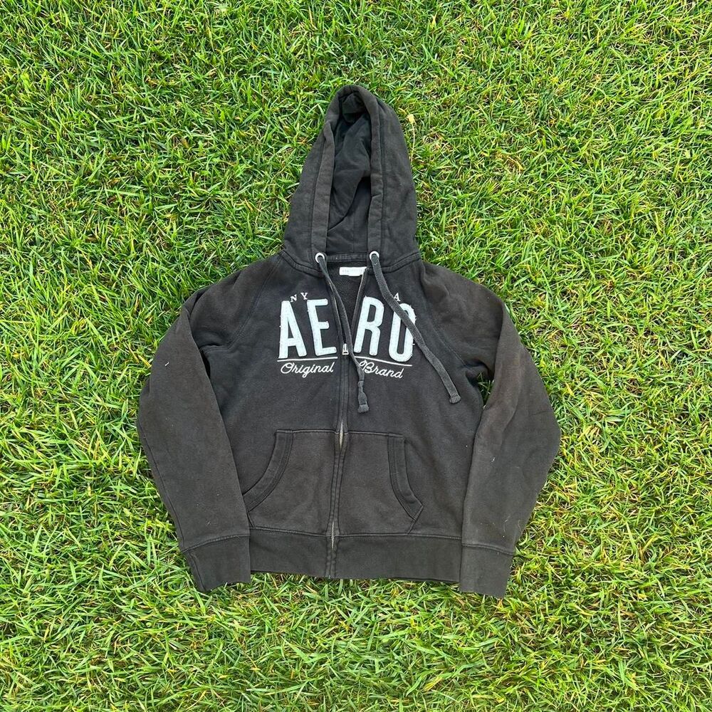 Aero Aeropostale y2k zip up hoodie women’s size M medium